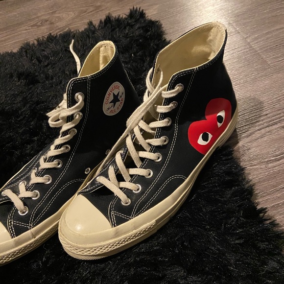 Comme des Garçons Play Chuck 70 in Black - Picture 3 of 7